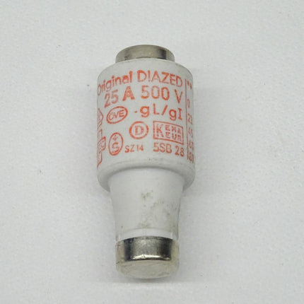 Siemens Diazed 5SB28 25A Sicherungseinsatz 500V - Maranos.de