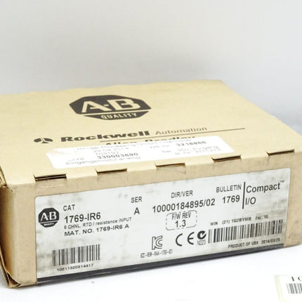 Allen Bradley CompactLogix 6 Pt RTD Module 1769-IR6 / Neu OVP - Maranos.de