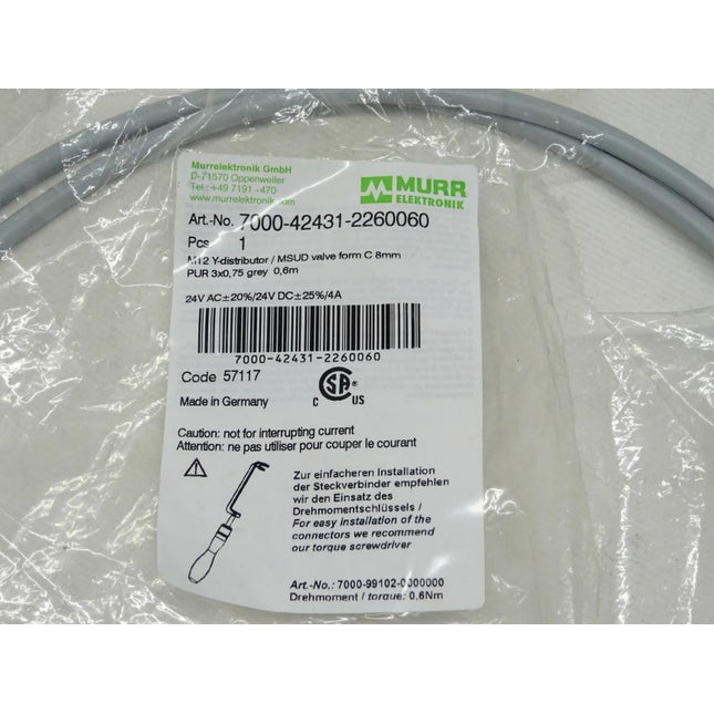 Murr Elektronik 7000-42431-2260060 / M12 Y-Verteiler / Code 57116 NEU - Maranos.de