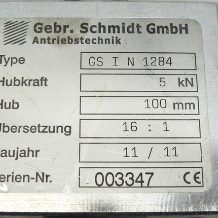 Gebr. Schmidt Antriebstechnik GSIN1284 / GS I N 1284 - Maranos.de