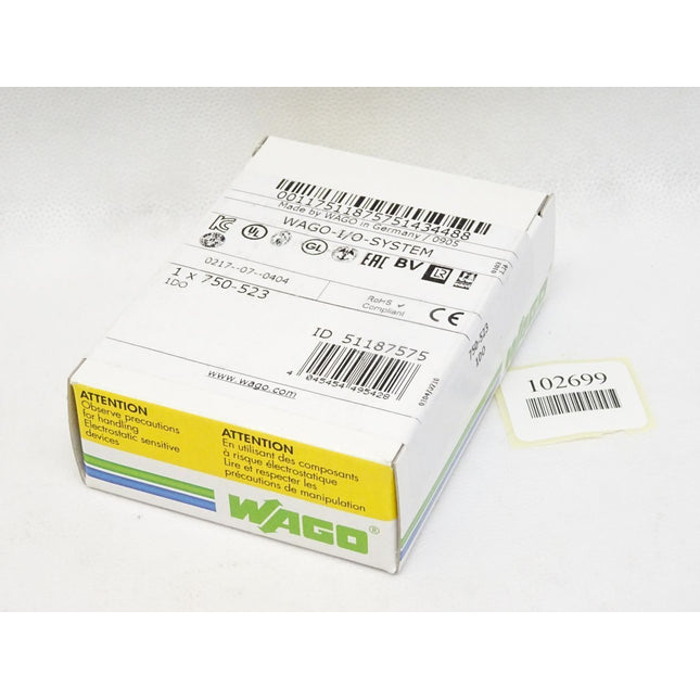 Wago 750-523 1-Kanal-Relaisausgang / Neu OVP versiegelt - Maranos.de