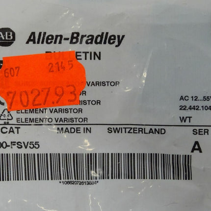Allen Bradley 100-FSV55 Ser.A Schutzmodul 100FSV55 / 12 - 55VAC NEU-versiegelt - Maranos.de