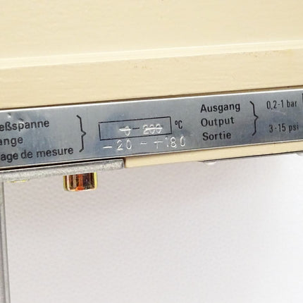 Samson 3812 Pneumatischer Temperatur Meßumformer / Neu - Maranos.de