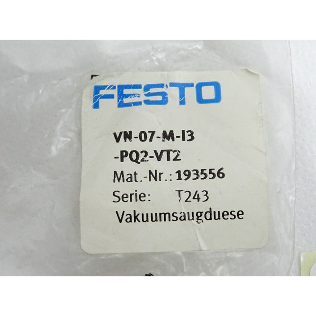 Festo 193556 VN-07-M-I3-PQ2-VT2 Vakuumsaugdüse / Neu OVP - Maranos.de