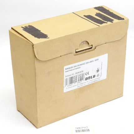 E.Dold & Söhne Sanftanlaufgerät BA9026 / Neu OVP - Maranos.de