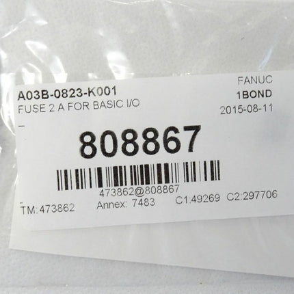 FANUC A03B-0823-K001 / A60L-0001-0290 / Fuse 2A für Basic I/O Sicherung - NEU-OVP - Maranos.de