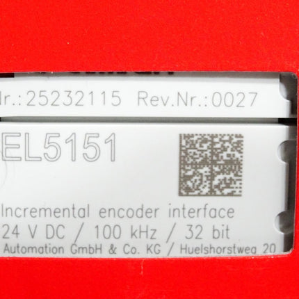 Beckhoff EL5151 Rev.0027 1-Kanal-Encoder-Interface / Neu OVP versiegelt - Maranos.de