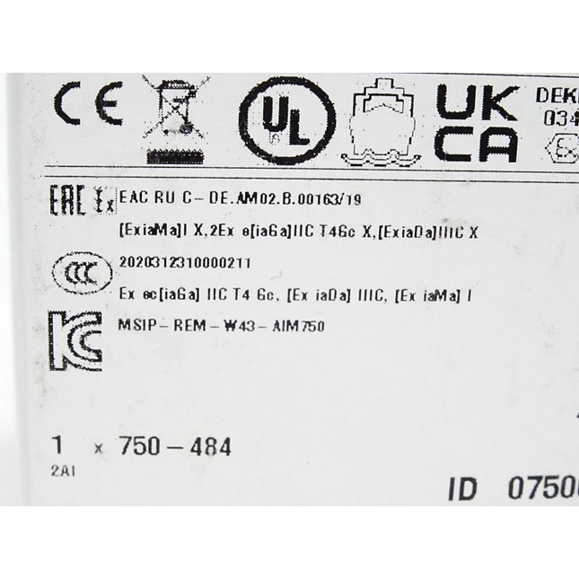 Wago 750-484 2-Kanal-Analogeingang / Neu OVP versiegelt - Maranos.de
