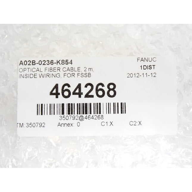 Fanuc Optical Fiber Cable 2m, A02B-0236-K854 / Neu OVP - Maranos.de