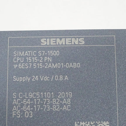 Siemens S7-1500 CPU1515-2 PN 6ES7515-2AM01-0AB0 6ES7 515-2AM01-0AB0 - Maranos.de