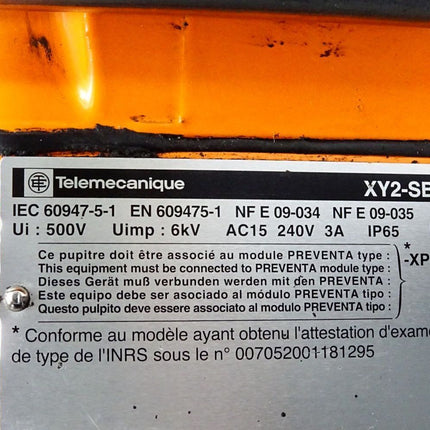 Telemecanique XY2-SB XY2-SB71 XY2SB71 Zweihand-Steuerstand, 2 Befehlsgeräte+1 NotHalt/Not-Aus Preventa XY2 - Maranos.de