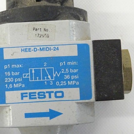 Festo 162654 + 170685 + 172959 LFMA-D-MIDI-A / FRM-D-MIDI / HEE-D-MIDI-24 - Maranos.de