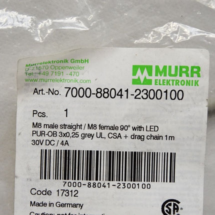 Murr Elektronik Kabel 7000-88041-2300100 / Neu OVP - Maranos.de