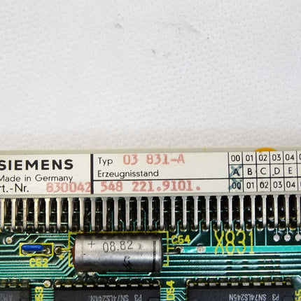 Siemens Sinumerik Platine 03831-A 5482219101.00 E:A - Maranos.de