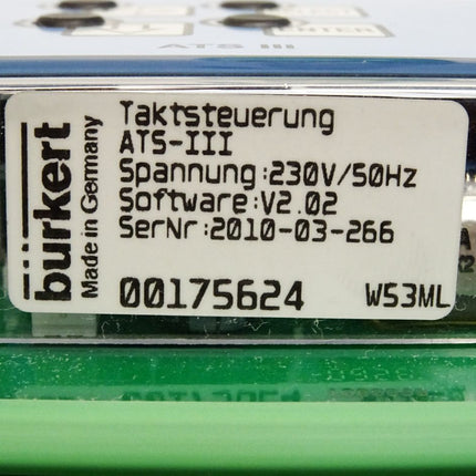Bürkert  Agrichema ATSIII ATS-III Taktsteuerung 00175624 - Maranos.de