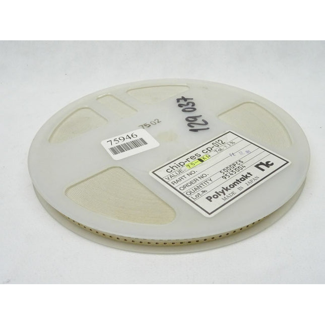 5000x Polykontakt SMD Widerstände 75K Ohm NEU - Maranos.de