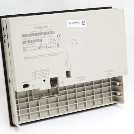 Siemens Front + Rückschale Backcover Panel OP17 6AV3617-1JC sehr guten Zustand - Maranos.de