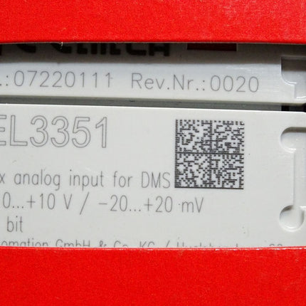 Beckhoff EL3351 analoge Eingangsklemme / Neu OVP versiegelt - Maranos.de
