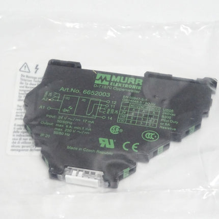 Murr Elektronik 6652003 MIRO 6,2 24V-1U Eingangsrelais / Neu OVP - Maranos.de