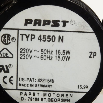 Papst 4550N Axiallüfter ca. 119 x 119 x 38 mm - Maranos.de