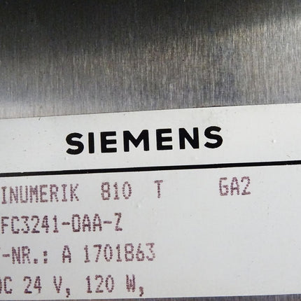 Siemens Sinumerik 810T / 6FC3241-0AA-Z / 5700319005.00 - Maranos.de