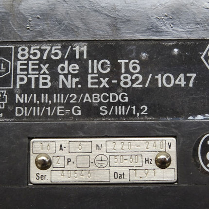 Stahl Schaltgeräte Schaltersteckdose 8575/11 / Neu OVP - Maranos.de