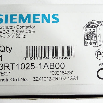 Siemens Schütz 3RT1025-1AB00 / Neu OVP - Maranos.de
