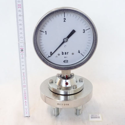 Wika Ettore Cella BN150 Manometer 0-4bar / Neu - Maranos.de