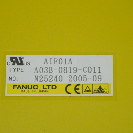 Fanuc AIF01A Interface Modul A03B-0819-C011 // N25240 2005-09 NEU - Maranos.de