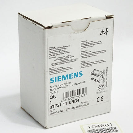 Siemens Schütz 3TF2111-0BB4 / Neu OVP - Maranos.de