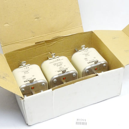 Siemens Sicherungseinsatz 500A 500V / 3NA3365 / Inhalt : 3 Stück / Neu OVP - Maranos.de