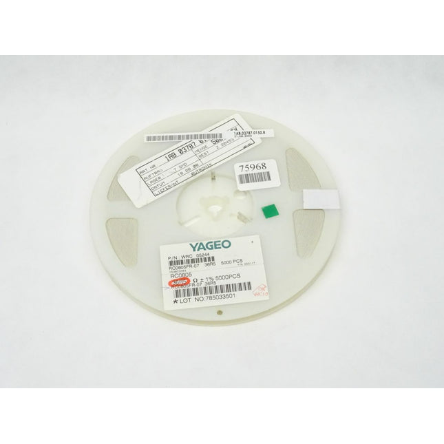 5000x YAGEO SMD Widerstand 36,5 Ohm  / WRC 05244 / RC0805FR-07 / 36R5 / 0805 - Maranos.de