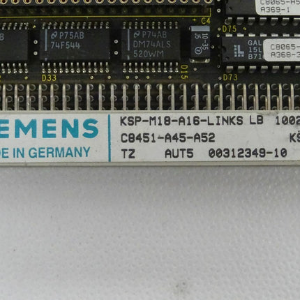 Siemens KSP-M18-A16-LINKS LB Zentraleinheit C8451-A45-A52 TZ AUT 5 - Maranos.de