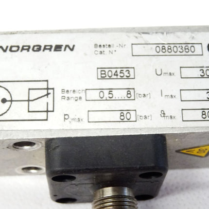 Norgren 0880360 0,5..8bar 30V 3A pmax. 80bar - Maranos.de