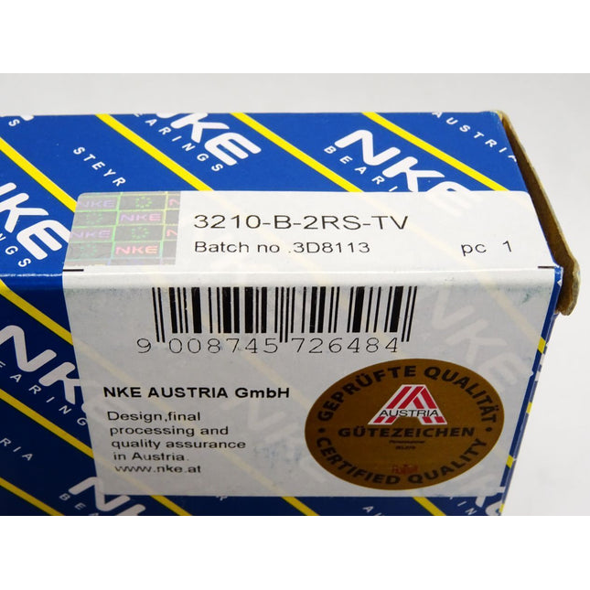 NKE Schrägkugellager 3210-B-2RS-TV / Neu OVP - Maranos.de