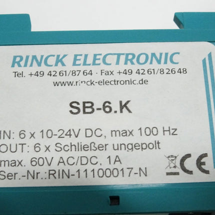 Rinck Electronic SB-6.K SB-6K 6x Optokoppler - Maranos.de