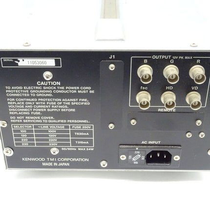 KENWOOD CG-952 / PAL COLOR PATERN GENERATOR / CG - 952 - Maranos.de