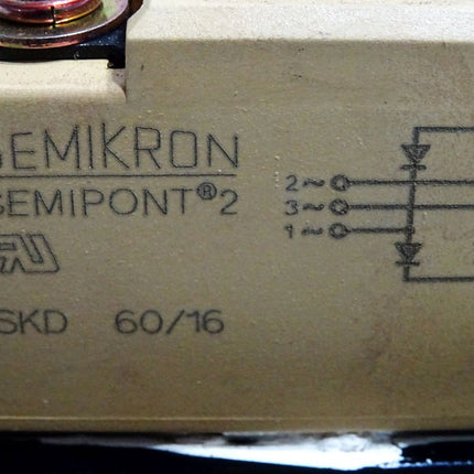 Siemens Varistor SIOV-B40K460 + Semikron Semipont 2 Brückengleichrichter SKD60/16 SKD60/16 - Maranos.de