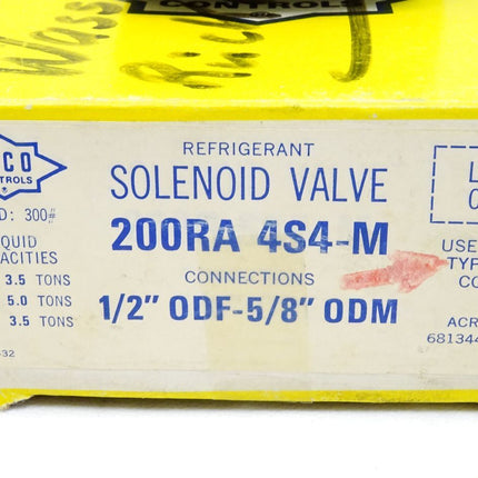 Alco Controls Solenoid Valve 200RA4S4-M 200RA 4S4-M / Neu OVP - Maranos.de