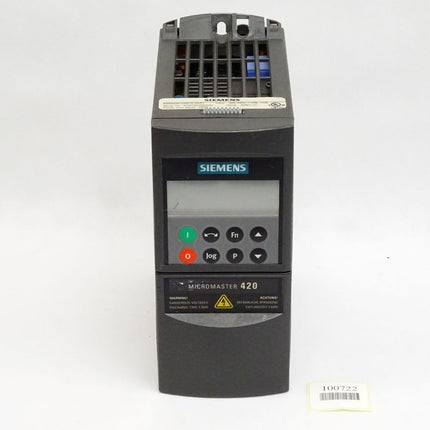 Siemens Micromaster420 6SE6420-2AB15-5AA1 0.55kW mit BOP 6SE6400-0BP00-0AA0 - Maranos.de