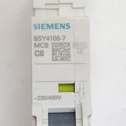 Siemens Leitungsschutzschalter 5SY4106-7 MCB C6 - Maranos.de