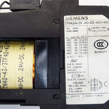 Siemens Hilfsschütz 3TH4244-5K - Maranos.de