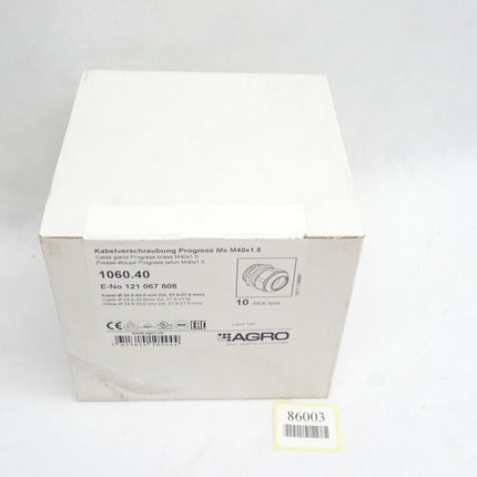 Agro 1060.40 Kabelverschraubung Progress Messing M40x1.5 / Inhalt : 10 Stück / Neu OVP versiegelt - Maranos.de