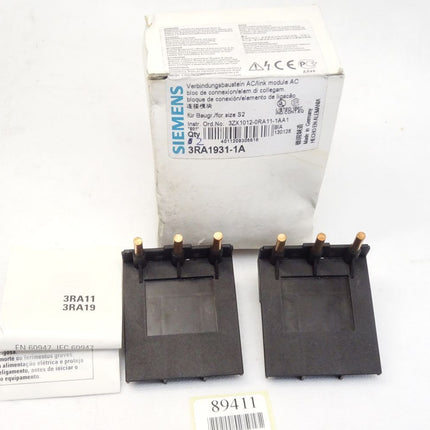 Siemens 3RA1931-1A Verbindungsbaustein / Inahlt : 2 Stück / Neu OVP - Maranos.de