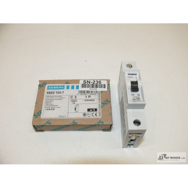 NEU-OVP Siemens 5SX2103-7 Leitungsschutzschalter 5SX2 103-7 - Maranos.de