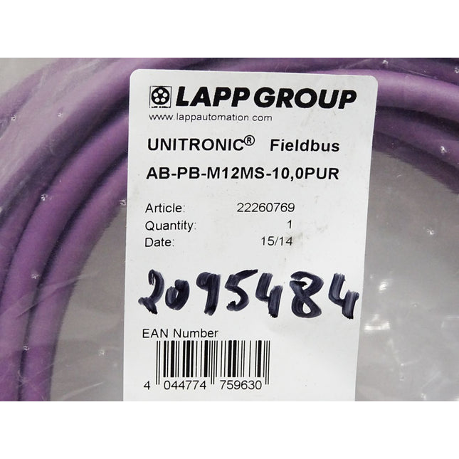 Lapp Kabel AB-PB-M12MS-10,0PUR UNITRONIC® Fieldbus 22269769 / Neu OVP - Maranos.de