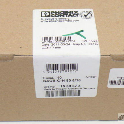 NEU-OVP Phoenix Contact SACB-C-H 90 8/16 Anschlusshaube 1560675 Versiegelt - Maranos.de