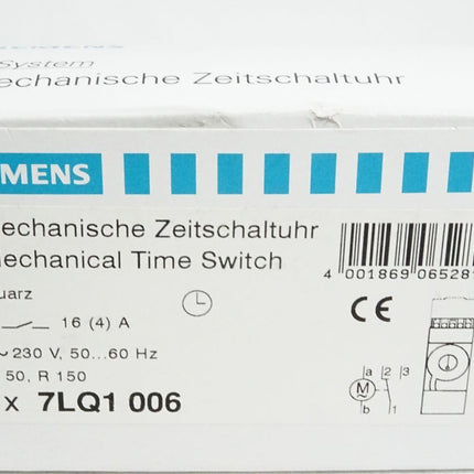 Siemens Mechanische Zeitschaltuhr 7LQ1006 / Neu OVP - Maranos.de