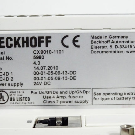 Beckhoff CX9010-1101 Ethernet controller - Maranos.de