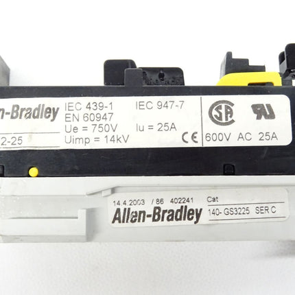Allen-Bradley 140-S2-25 Hilfsschütz Schalter 140S225 + 140-GS3225 - Maranos.de